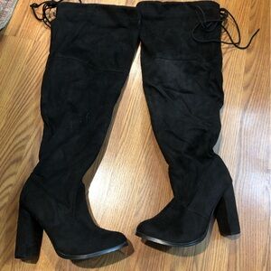 Thigh high platform boots 8W